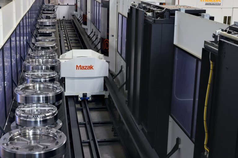 Turnstack Machining Cell Mill Turn with Mazak Variaxis and Palletech Systems